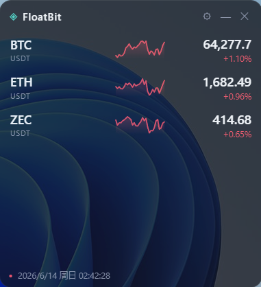 FloatBit 悬浮窗(叠在桌面上)